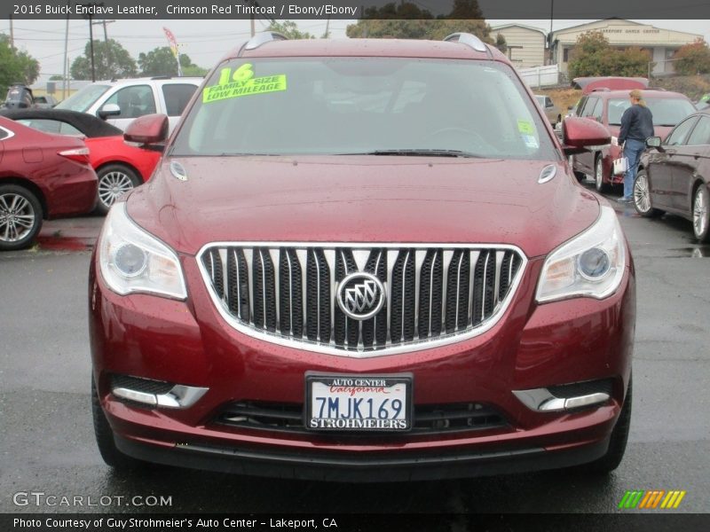 Crimson Red Tintcoat / Ebony/Ebony 2016 Buick Enclave Leather