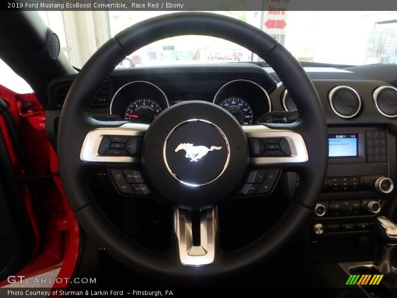 Race Red / Ebony 2019 Ford Mustang EcoBoost Convertible