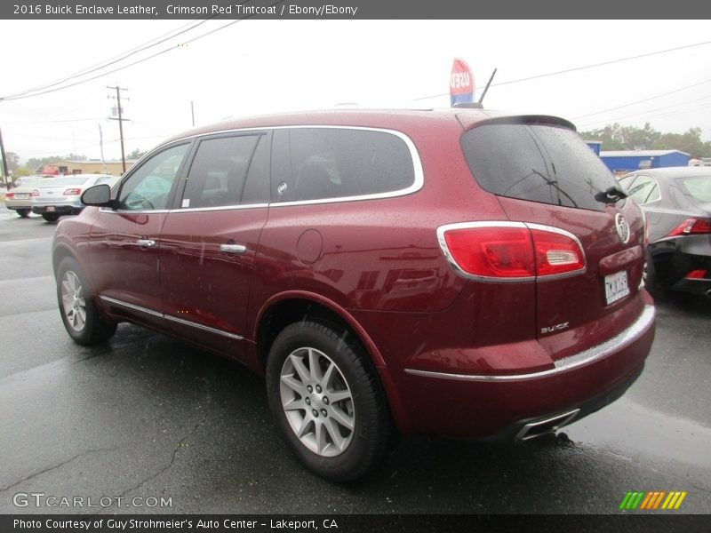 Crimson Red Tintcoat / Ebony/Ebony 2016 Buick Enclave Leather