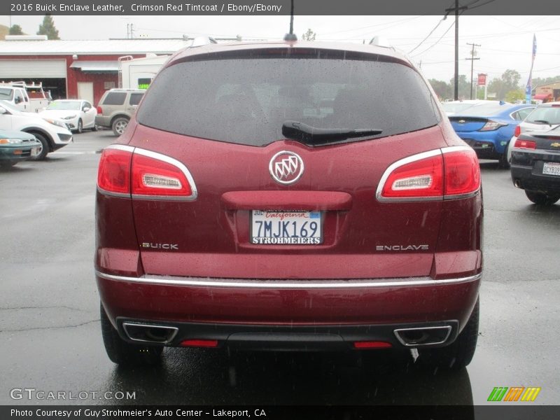 Crimson Red Tintcoat / Ebony/Ebony 2016 Buick Enclave Leather