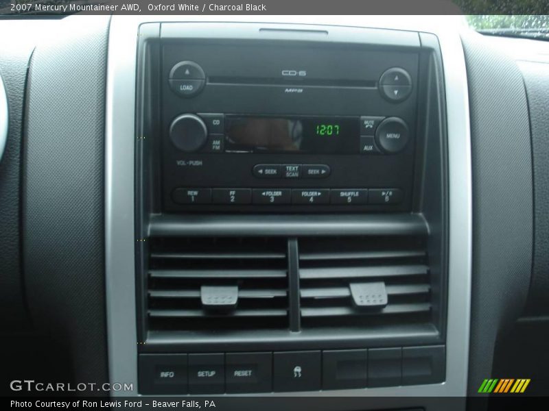 Oxford White / Charcoal Black 2007 Mercury Mountaineer AWD