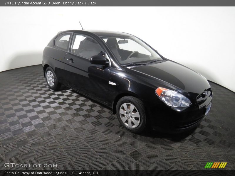 Ebony Black / Black 2011 Hyundai Accent GS 3 Door