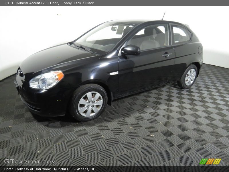 Ebony Black / Black 2011 Hyundai Accent GS 3 Door