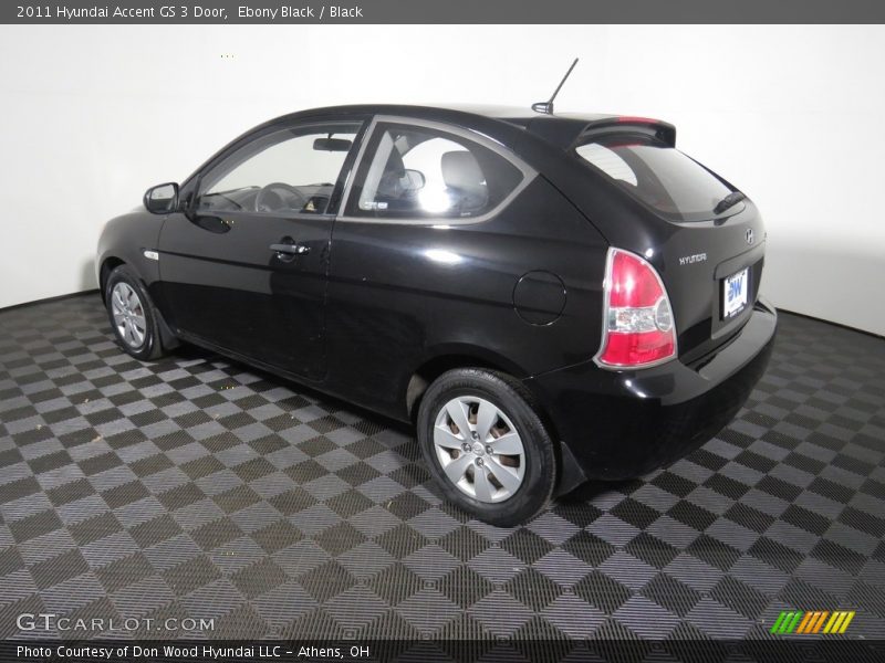 Ebony Black / Black 2011 Hyundai Accent GS 3 Door