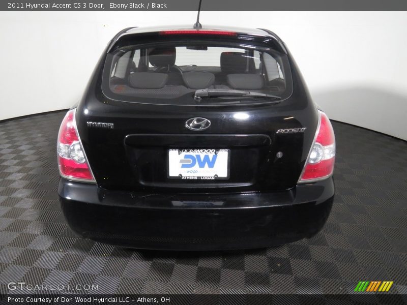 Ebony Black / Black 2011 Hyundai Accent GS 3 Door