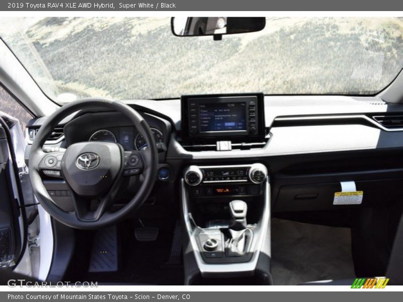 Super White / Black 2019 Toyota RAV4 XLE AWD Hybrid