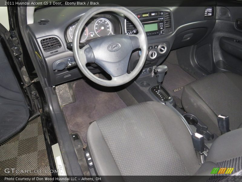 Ebony Black / Black 2011 Hyundai Accent GS 3 Door