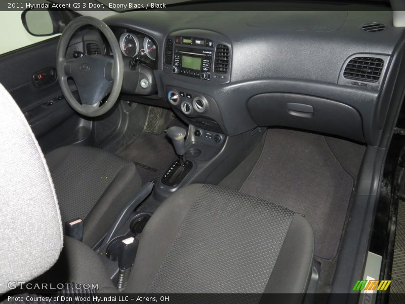 Ebony Black / Black 2011 Hyundai Accent GS 3 Door