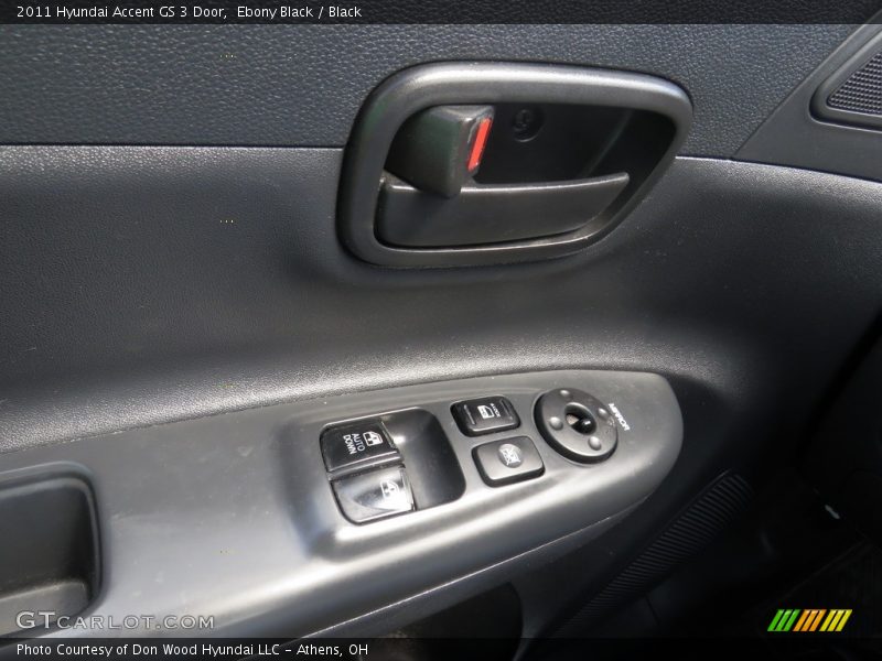 Ebony Black / Black 2011 Hyundai Accent GS 3 Door