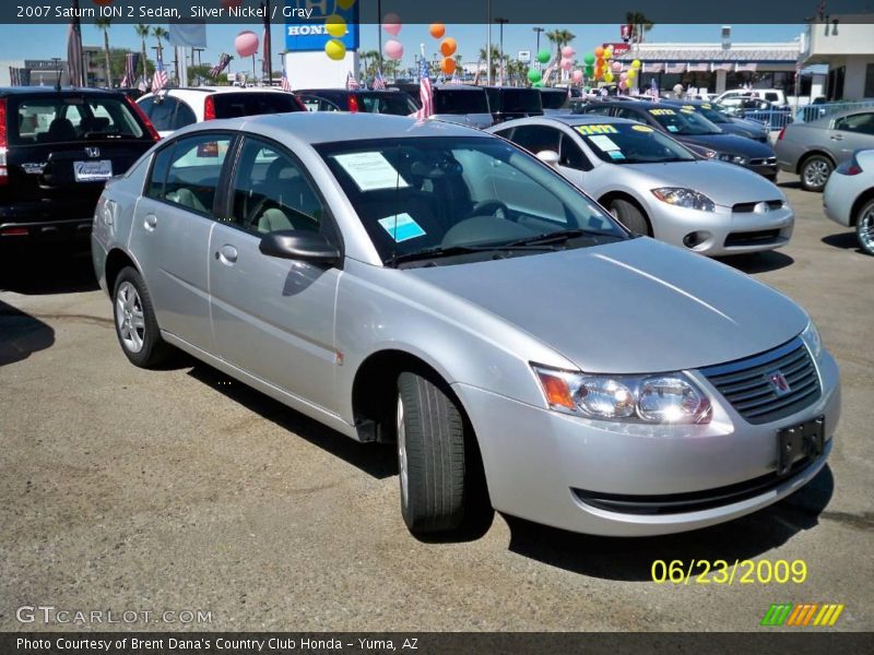Silver Nickel / Gray 2007 Saturn ION 2 Sedan