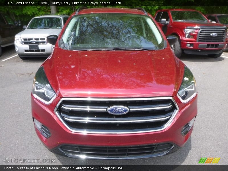 Ruby Red / Chromite Gray/Charcoal Black 2019 Ford Escape SE 4WD