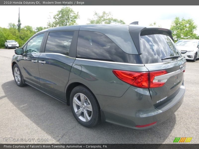 Modern Steel Metallic / Beige 2019 Honda Odyssey EX