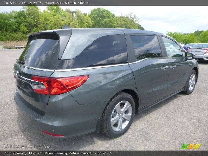 Modern Steel Metallic / Beige 2019 Honda Odyssey EX