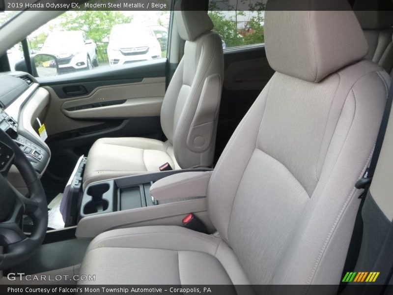 Modern Steel Metallic / Beige 2019 Honda Odyssey EX