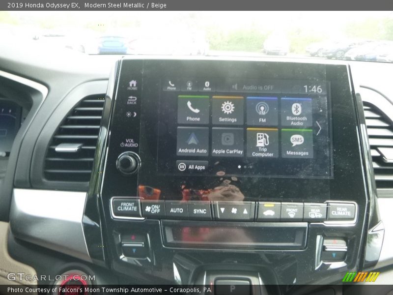 Modern Steel Metallic / Beige 2019 Honda Odyssey EX