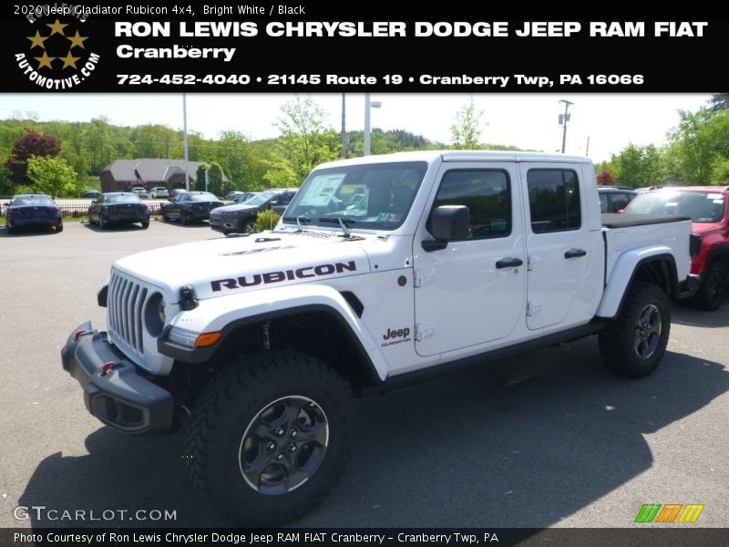 Bright White / Black 2020 Jeep Gladiator Rubicon 4x4