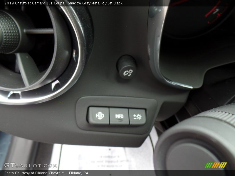 Shadow Gray Metallic / Jet Black 2019 Chevrolet Camaro ZL1 Coupe