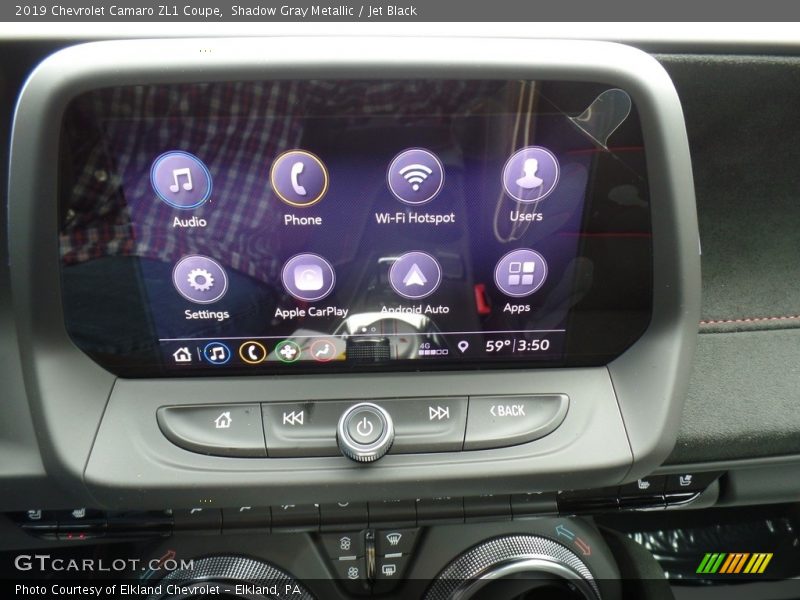 Controls of 2019 Camaro ZL1 Coupe