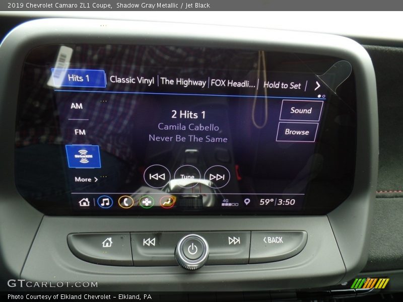 Controls of 2019 Camaro ZL1 Coupe