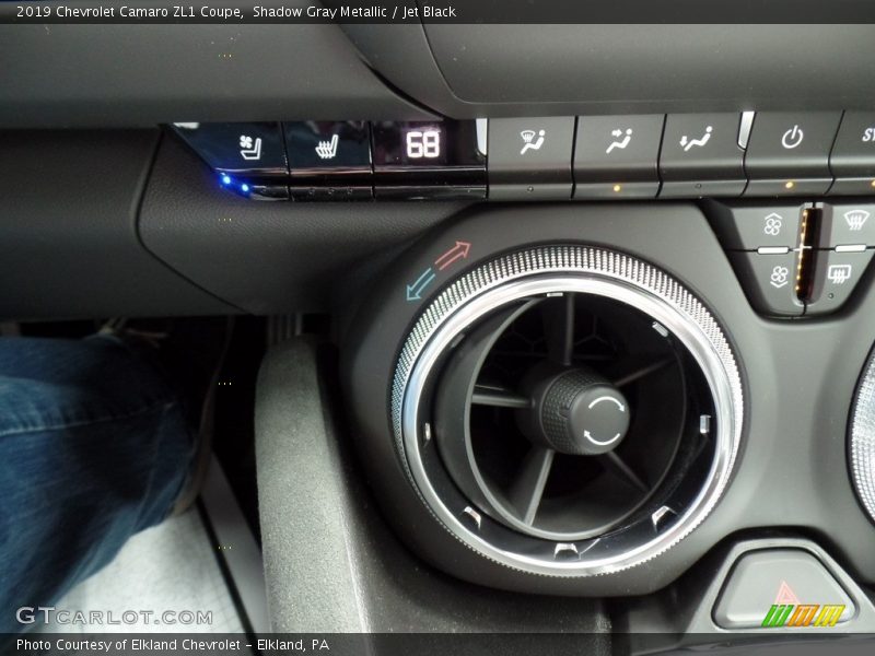 Shadow Gray Metallic / Jet Black 2019 Chevrolet Camaro ZL1 Coupe