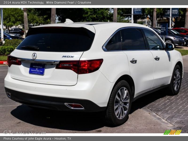 White Diamond Pearl / Graystone 2014 Acura MDX Technology