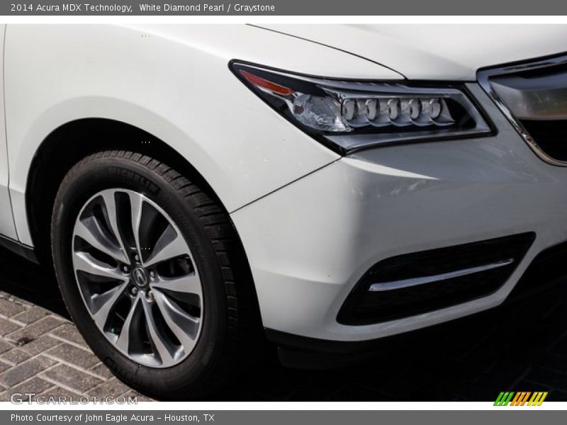 White Diamond Pearl / Graystone 2014 Acura MDX Technology