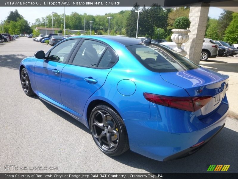Misano Blue Metallic / Black 2019 Alfa Romeo Giulia Ti Sport AWD