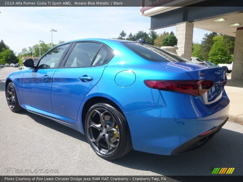 Misano Blue Metallic / Black 2019 Alfa Romeo Giulia Ti Sport AWD
