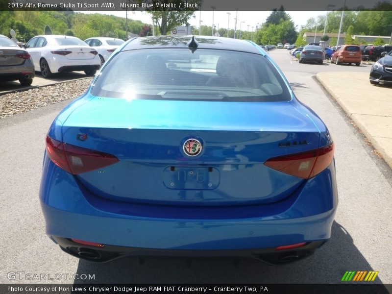 Misano Blue Metallic / Black 2019 Alfa Romeo Giulia Ti Sport AWD