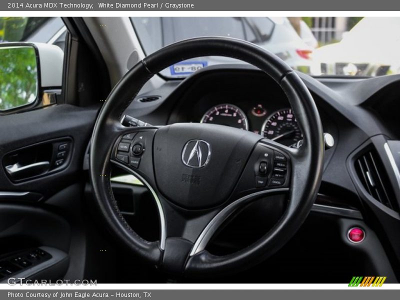 White Diamond Pearl / Graystone 2014 Acura MDX Technology