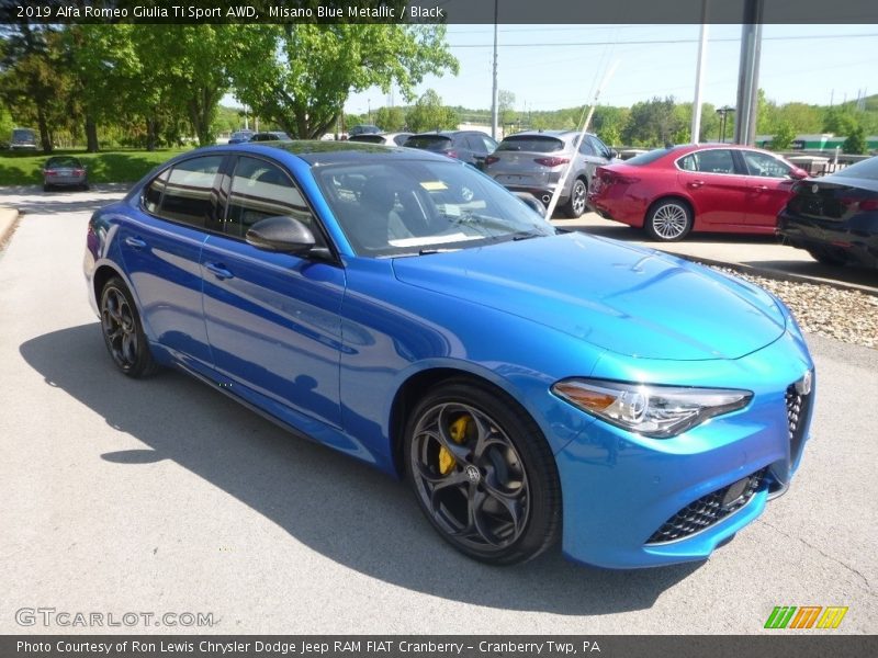 Misano Blue Metallic / Black 2019 Alfa Romeo Giulia Ti Sport AWD