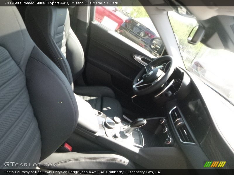 Misano Blue Metallic / Black 2019 Alfa Romeo Giulia Ti Sport AWD