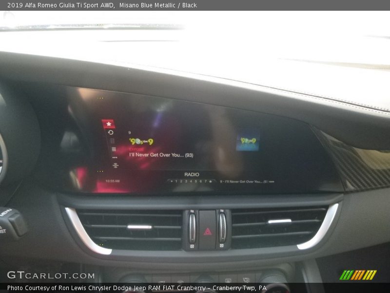 Misano Blue Metallic / Black 2019 Alfa Romeo Giulia Ti Sport AWD