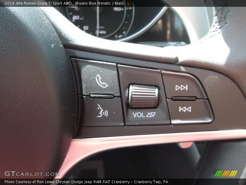 Misano Blue Metallic / Black 2019 Alfa Romeo Giulia Ti Sport AWD