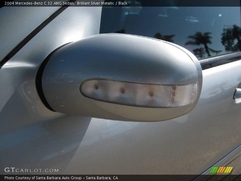 Brilliant Silver Metallic / Black 2004 Mercedes-Benz C 32 AMG Sedan