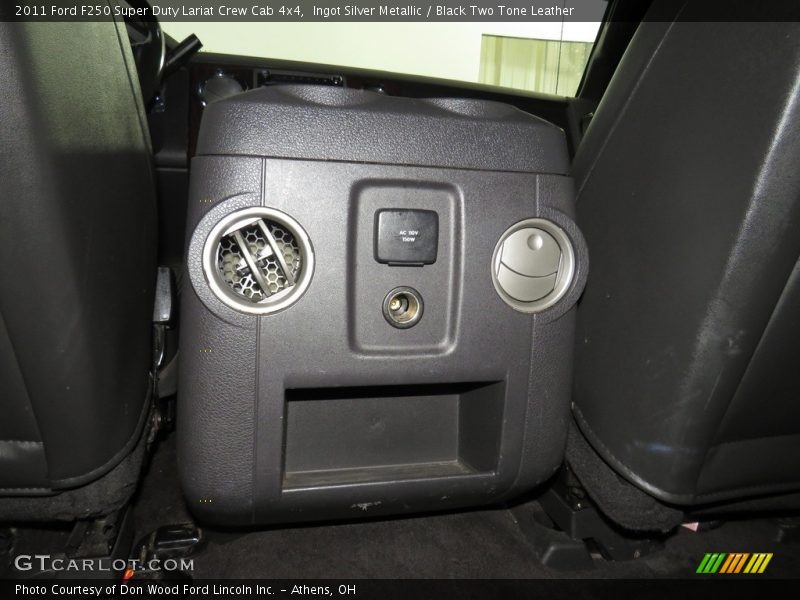 Ingot Silver Metallic / Black Two Tone Leather 2011 Ford F250 Super Duty Lariat Crew Cab 4x4
