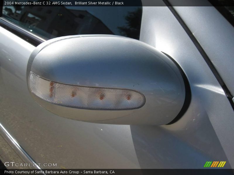 Brilliant Silver Metallic / Black 2004 Mercedes-Benz C 32 AMG Sedan