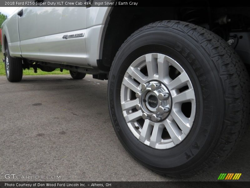 Ingot Silver / Earth Gray 2018 Ford F250 Super Duty XLT Crew Cab 4x4