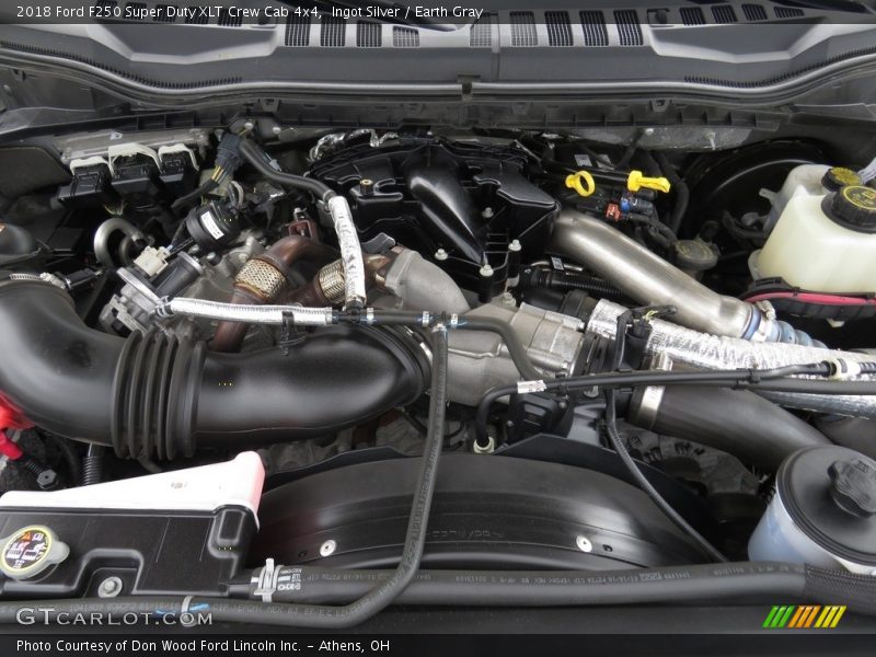Ingot Silver / Earth Gray 2018 Ford F250 Super Duty XLT Crew Cab 4x4