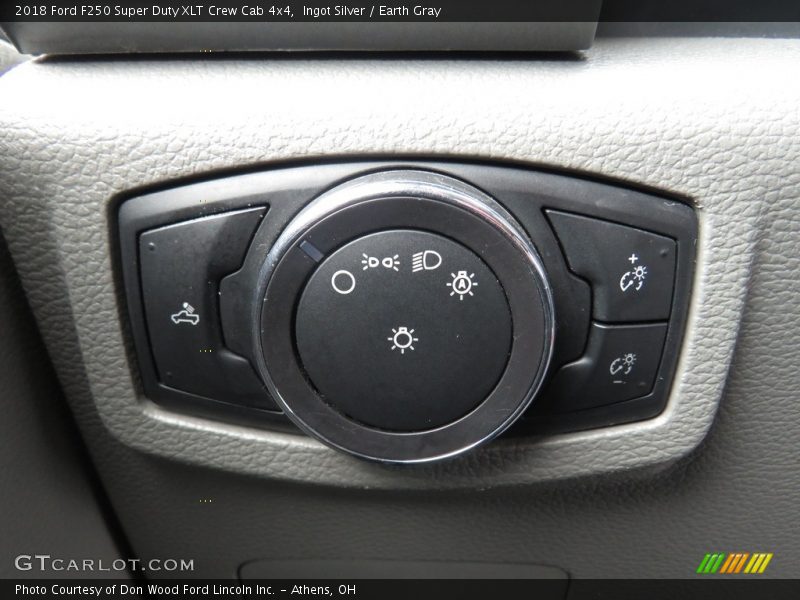 Ingot Silver / Earth Gray 2018 Ford F250 Super Duty XLT Crew Cab 4x4