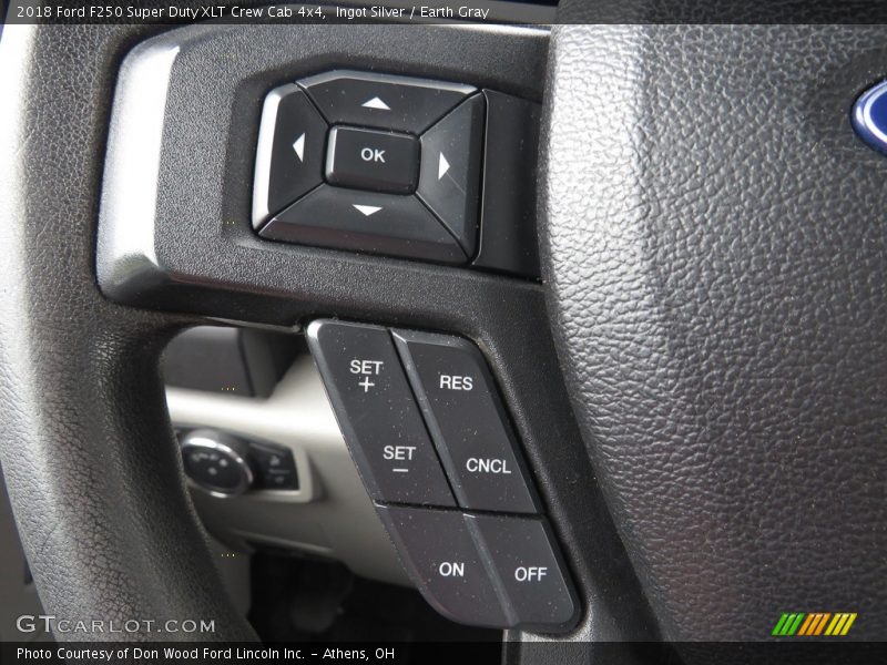 Ingot Silver / Earth Gray 2018 Ford F250 Super Duty XLT Crew Cab 4x4