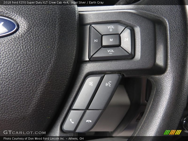 Ingot Silver / Earth Gray 2018 Ford F250 Super Duty XLT Crew Cab 4x4