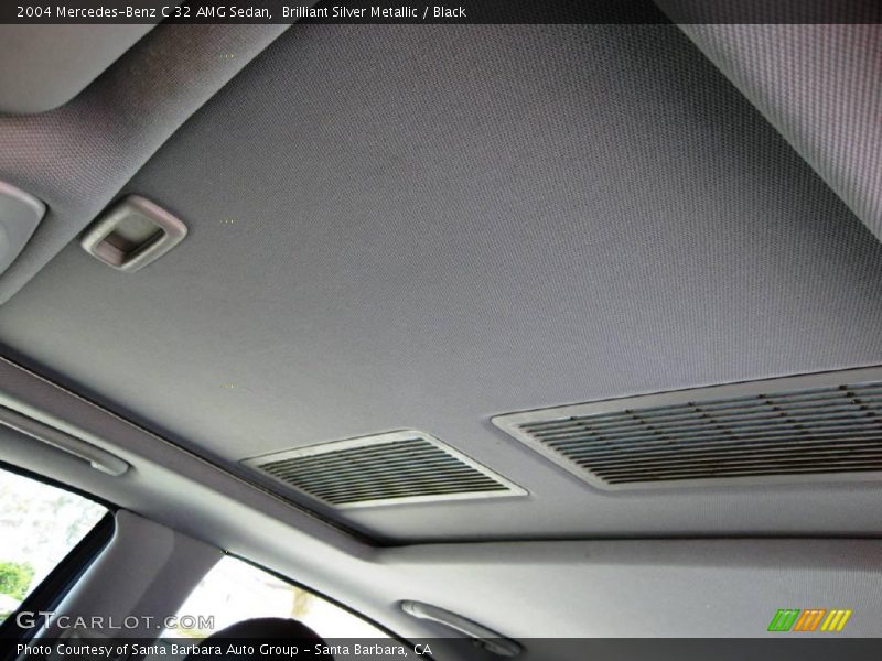 Brilliant Silver Metallic / Black 2004 Mercedes-Benz C 32 AMG Sedan