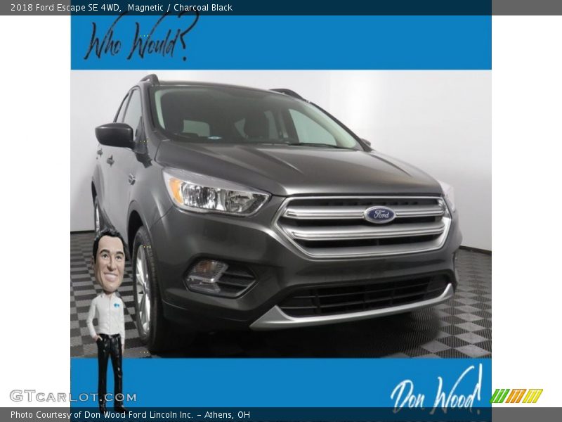 Magnetic / Charcoal Black 2018 Ford Escape SE 4WD