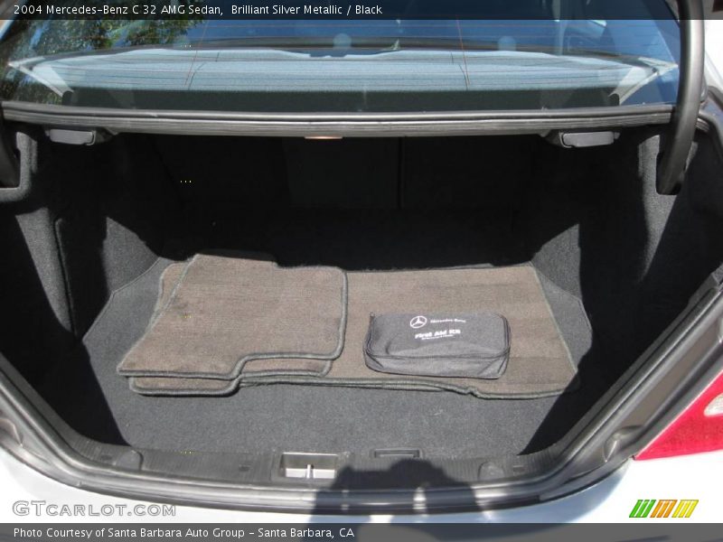 Brilliant Silver Metallic / Black 2004 Mercedes-Benz C 32 AMG Sedan
