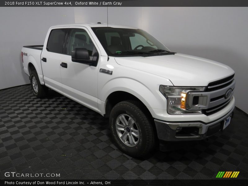 Oxford White / Earth Gray 2018 Ford F150 XLT SuperCrew 4x4