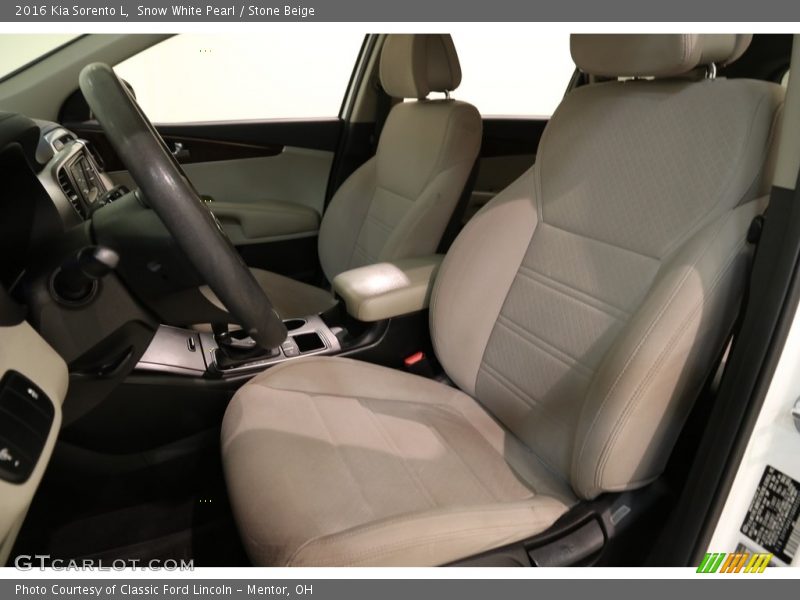 Snow White Pearl / Stone Beige 2016 Kia Sorento L