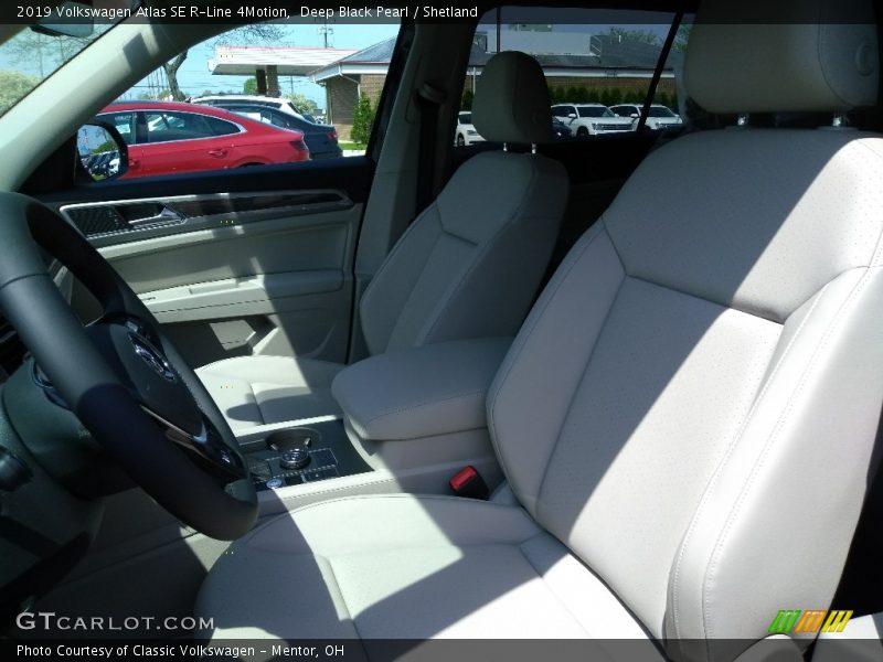 Deep Black Pearl / Shetland 2019 Volkswagen Atlas SE R-Line 4Motion