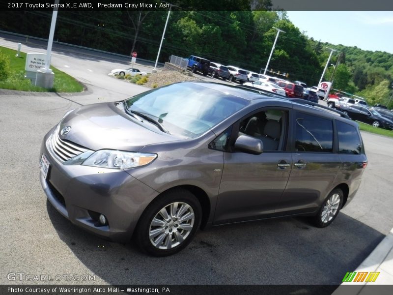 Predawn Gray Mica / Ash 2017 Toyota Sienna XLE AWD