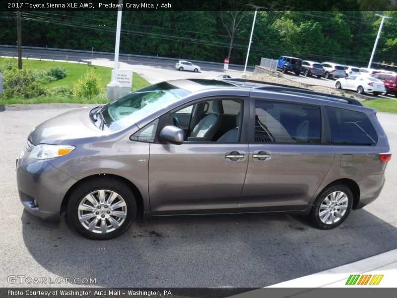 Predawn Gray Mica / Ash 2017 Toyota Sienna XLE AWD
